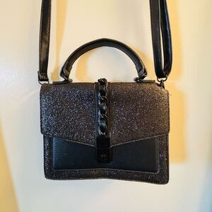 Aldo Black Glitter Satchel